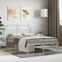 Metallbettgestell mit weißem Kopfteil 135x190 cm von vidaXL, Betten und Lattenroste - Ref: Foro24-353683, Preis: 98,16 €, Rab...