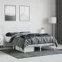 Metallbettgestell mit weißem Kopfteil 140x190 cm von vidaXL, Betten und Lattenroste - Ref: Foro24-353586, Preis: 111,77 €, Ra...