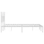 Metallbettgestell mit weißem Kopfteil 140x190 cm von vidaXL, Betten und Lattenroste - Ref: Foro24-353586, Preis: 111,77 €, Ra...