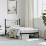 Estructura de cama con cabecero metal negro 100x190 cm de vidaXL, Camas y somieres - Ref: Foro24-353531, Precio: 80,34 €, Des...
