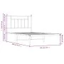 Estructura de cama con cabecero metal negro 100x190 cm de vidaXL, Camas y somieres - Ref: Foro24-353531, Precio: 80,34 €, Des...
