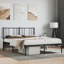 Bettgestell mit schwarzem Metallkopfteil 150x200 cm von vidaXL, Betten und Lattenroste - Ref: Foro24-352482, Preis: 99,47 €, ...