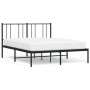 Bettgestell mit schwarzem Metallkopfteil 150x200 cm von vidaXL, Betten und Lattenroste - Ref: Foro24-352482, Preis: 99,47 €, ...