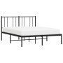 Bettgestell mit schwarzem Metallkopfteil 150x200 cm von vidaXL, Betten und Lattenroste - Ref: Foro24-352482, Preis: 99,47 €, ...