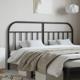 Kopfteil aus schwarzem Metall, 180 cm von vidaXL, Kopf- und Fußteile - Ref: Foro24-353671, Preis: 38,49 €, Rabatt: %