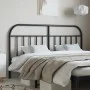 Kopfteil aus schwarzem Metall, 180 cm von vidaXL, Kopf- und Fußteile - Ref: Foro24-353671, Preis: 37,36 €, Rabatt: %