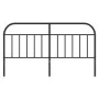 Cabecero de metal negro 180 cm de vidaXL, Cabeceros y pies de cama - Ref: Foro24-353671, Precio: 37,53 €, Descuento: %