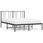 Estructura de cama con cabecero metal negro 160x200 cm de vidaXL, Camas y somieres - Ref: Foro24-352483, Precio: 115,93 €, De...