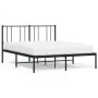 Estructura de cama con cabecero metal negro 160x200 cm de vidaXL, Camas y somieres - Ref: Foro24-352483, Precio: 114,65 €, De...