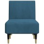 Blue Velvet Divan Sofa by vidaXL, Daybeds - Ref: Foro24-352801, Price: 138,69 €, Discount: %