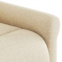 Sillón reclinable de masaje eléctrico tela color crema