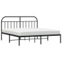 Estructura de cama con cabecero metal negro 183x213 cm de vidaXL, Camas y somieres - Ref: Foro24-353640, Precio: 121,54 €, De...