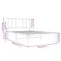 Bettgestell aus Metall mit weißem Kopfteil 90x190 cm von vidaXL, Betten und Lattenroste - Ref: Foro24-352521, Preis: 62,15 €,...