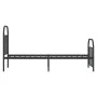 Bed frame with headboard and black metal footboard 75x190 cm by vidaXL, Beds and slatted bases - Ref: Foro24-353643, Price: 8...