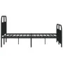 Estructura de cama cabecero y estribo metal negro 180x200 cm de vidaXL, Camas y somieres - Ref: Foro24-353657, Precio: 152,68...