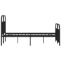 Bed frame with headboard and footboard black metal 120x190 cm by vidaXL, Beds and slatted bases - Ref: Foro24-353650, Price: ...