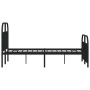Estructura de cama con cabecero y pie metal negro 120x190 cm de vidaXL, Camas y somieres - Ref: Foro24-353650, Precio: 124,67...