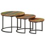 Stapeltische 3 Stück massives Recyclingholz von vidaXL, Couchtisch - Ref: Foro24-353902, Preis: 100,59 €, Rabatt: %