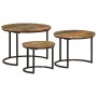 Stapeltische 3 Stück massives Recyclingholz von vidaXL, Couchtisch - Ref: Foro24-353902, Preis: 100,59 €, Rabatt: %