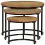 Stapeltische 3 Stück massives Recyclingholz von vidaXL, Couchtisch - Ref: Foro24-353902, Preis: 100,59 €, Rabatt: %