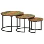 Stackable tables 3 pieces solid reclaimed wood by vidaXL, Coffee table - Ref: Foro24-353902, Price: 99,00 €, Discount: %