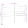 Kopfteil aus weißem Metall, 150 cm von vidaXL, Kopf- und Fußteile - Ref: Foro24-352402, Preis: 32,02 €, Rabatt: %