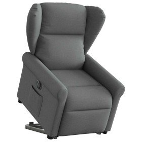 Sillón eléctrico reclinable elevable de tela gris oscuro Sillón eléctrico reclinable elevable de tela gris oscuro