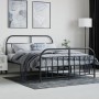 Estructura de cama cabecero y estribo metal negro 140x200 cm | Foro24.es | Tu tienda online para hogar, jardín y más Foro24.es