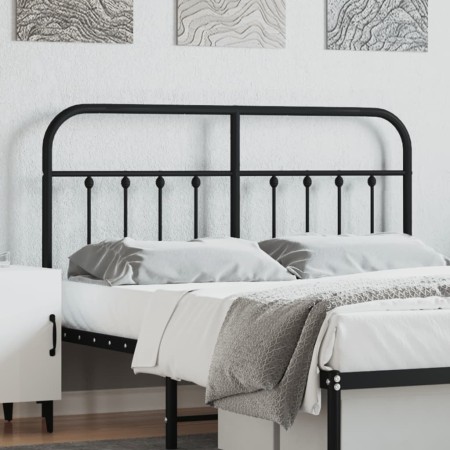 Schwarzes Metallkopfteil 150 cm von vidaXL, Kopf- und Fußteile - Ref: Foro24-352612, Preis: 53,12 €, Rabatt: %