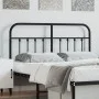 Cabecero de metal negro 150 cm de vidaXL, Cabeceros y pies de cama - Ref: Foro24-352612, Precio: 52,07 €, Descuento: %