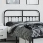 Schwarzes Metallkopfteil 150 cm von vidaXL, Kopf- und Fußteile - Ref: Foro24-352612, Preis: 52,07 €, Rabatt: %