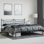 Estructura de cama con cabecero metal negro 200x200 cm de vidaXL, Camas y somieres - Ref: Foro24-353544, Precio: 132,59 €, De...