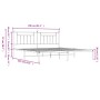 Estructura de cama con cabecero metal negro 200x200 cm de vidaXL, Camas y somieres - Ref: Foro24-353544, Precio: 132,59 €, De...