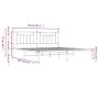 Estructura de cama con cabecero metal negro 200x200 cm de vidaXL, Camas y somieres - Ref: Foro24-353544, Precio: 130,53 €, De...