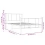 White metal bed frame with headboard and footboard 100x190 cm by vidaXL, Beds and slatted bases - Ref: Foro24-352541, Price: ...