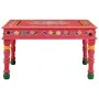 Handbemalter Couchtisch aus massivem rosa Mangoholz von vidaXL, Couchtisch - Ref: Foro24-353762, Preis: 64,89 €, Rabatt: %