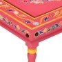 Handbemalter Couchtisch aus massivem rosa Mangoholz von vidaXL, Couchtisch - Ref: Foro24-353762, Preis: 64,89 €, Rabatt: %