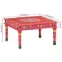 Handbemalter Couchtisch aus massivem rosa Mangoholz von vidaXL, Couchtisch - Ref: Foro24-353762, Preis: 64,89 €, Rabatt: %