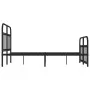 Estructura de cama con cabecero y pie metal negro 120x190 cm de vidaXL, Camas y somieres - Ref: Foro24-352593, Precio: 119,38...