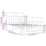 Bed frame with headboard and footboard black metal 120x190 cm by vidaXL, Beds and slatted bases - Ref: Foro24-352593, Price: ...