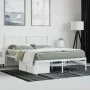 Bettgestell aus Metall mit weißem Kopfteil 150x200 cm von vidaXL, Betten und Lattenroste - Ref: Foro24-352531, Preis: 101,22 ...