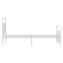 Metal bed frame with headboard and footboard white 90x190 cm by vidaXL, Beds and slatted bases - Ref: Foro24-353694, Price: 8...