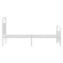 Metal bed frame with headboard and footboard white 90x190 cm by vidaXL, Beds and slatted bases - Ref: Foro24-353694, Price: 8...