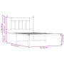 Estructura de cama de metal con cabecero blanco 107x203 cm de vidaXL, Camas y somieres - Ref: Foro24-353582, Precio: 86,89 €,...