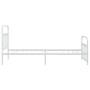 Metallbettgestell mit Kopf- und Fußteil weiß 107x203 cm von vidaXL, Betten und Lattenroste - Ref: Foro24-352641, Preis: 93,80...