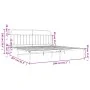 Estructura de cama con cabecero metal blanca 200x200 cm de vidaXL, Camas y somieres - Ref: Foro24-352634, Precio: 129,29 €, D...