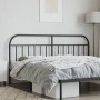 Kopfteil aus schwarzem Metall, 193 cm von vidaXL, Kopf- und Fußteile - Ref: Foro24-353672, Preis: 32,67 €, Rabatt: %