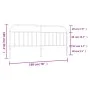 Kopfteil aus schwarzem Metall, 193 cm von vidaXL, Kopf- und Fußteile - Ref: Foro24-353672, Preis: 32,67 €, Rabatt: %