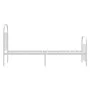 Metal bed frame with headboard and footboard white 75x190 cm by vidaXL, Beds and slatted bases - Ref: Foro24-353692, Price: 6...