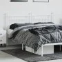 Kopfteil aus weißem Metall, 160 cm von vidaXL, Kopf- und Fußteile - Ref: Foro24-353621, Preis: 50,71 €, Rabatt: %